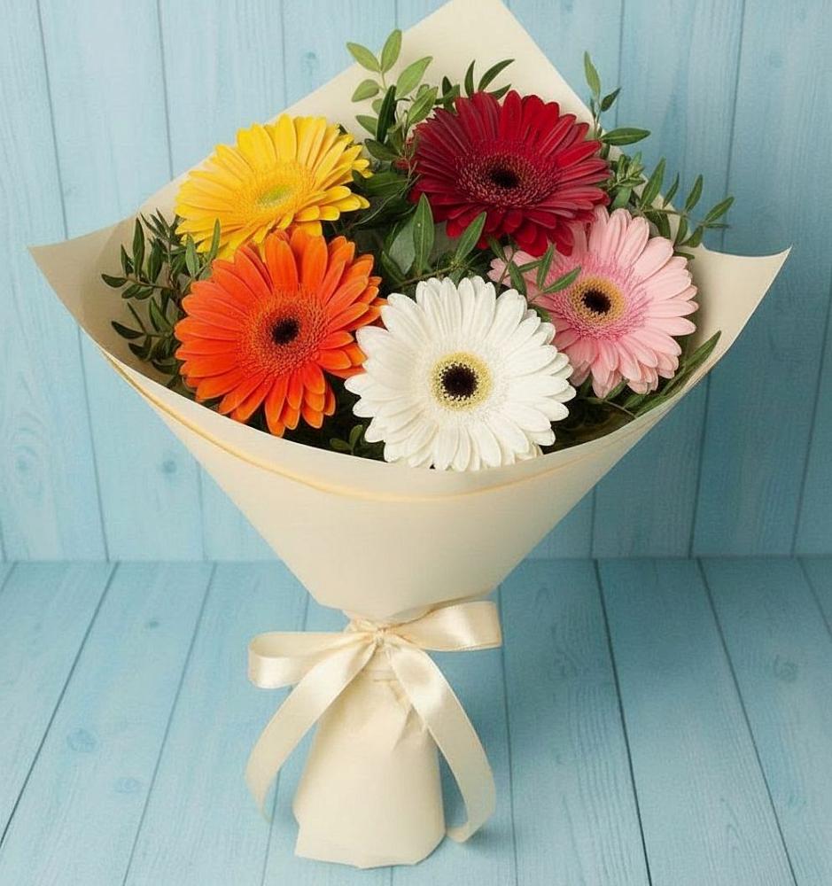 Букет цветов из: Герберы в Азнакаево