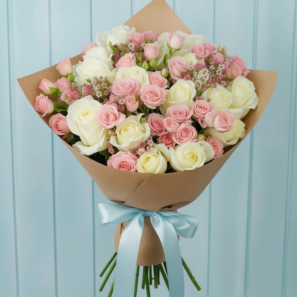 Букет цветов из: Розы в Азнакаево