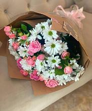 Букет цветов из:  Розы и Хризантемы в Азнакаево