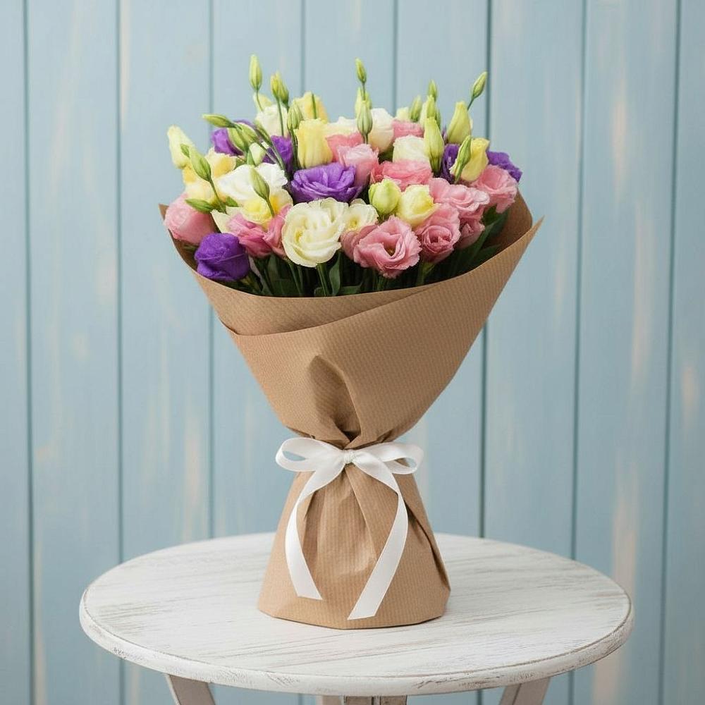 Букет цветов из: Лизиантусы в Азнакаево