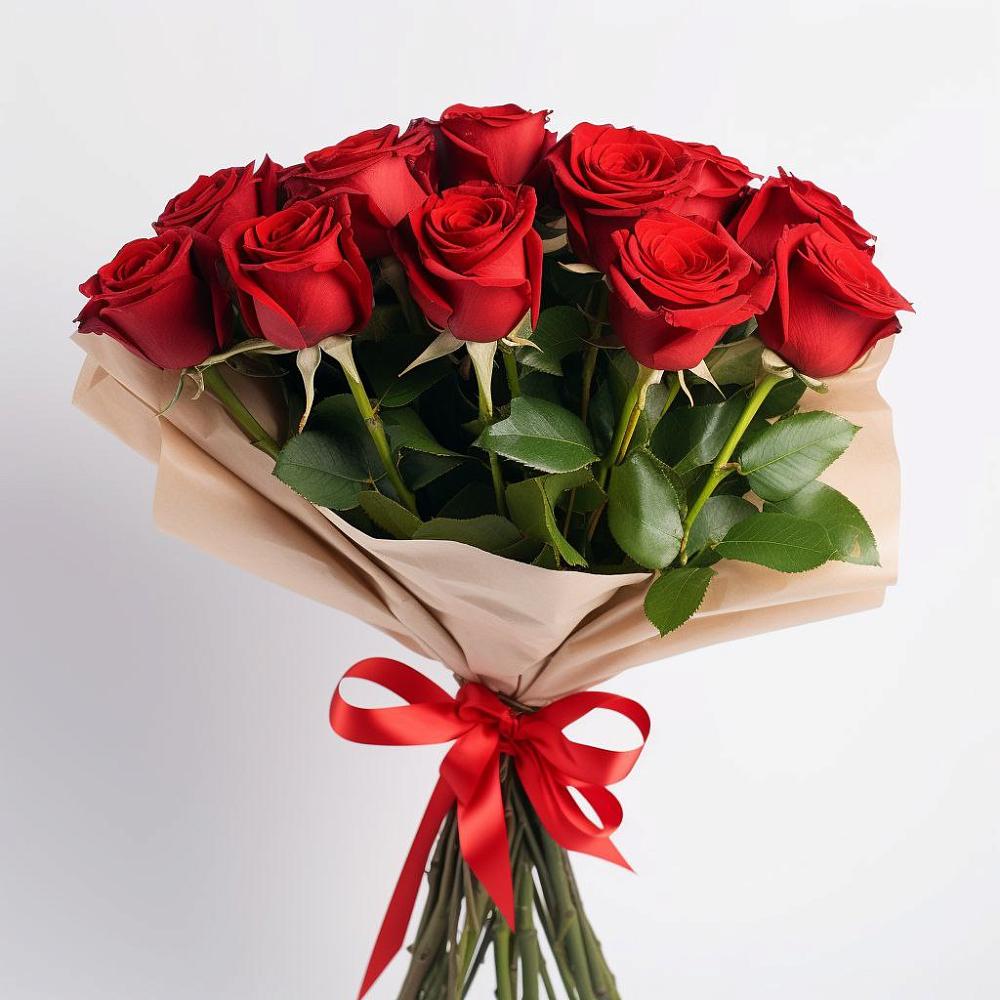 Букет 11 Красных роз Эдлесс Лав в Азнакаево