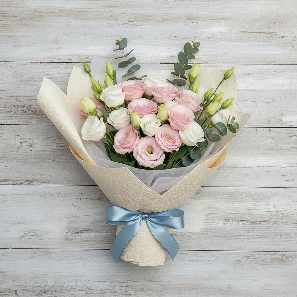 Букет цветов из: Лизиантусы в Азнакаево